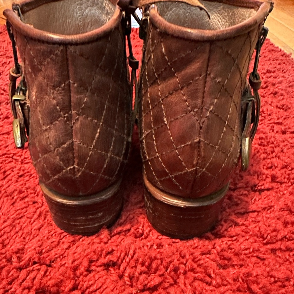 Preowned Free Bird Steven’s Booties Cognac Color … - image 3